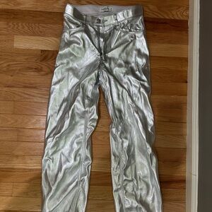 Abercrombie & Fitch Shimmering Silver Trousers